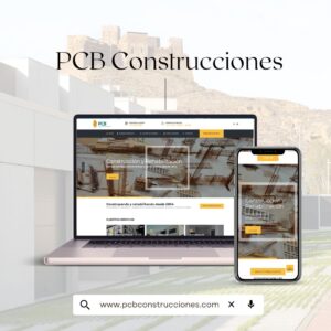 Diseño web PCB Construcciones Laura Parra Msocial Huesca