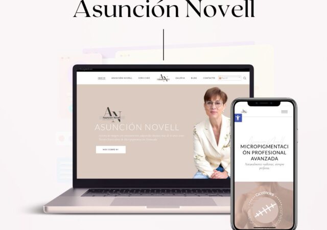 Diseño web Asuncion Novell diseño Laura Parra Msocial Huesca