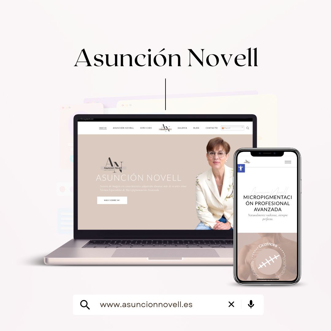 Diseño web Asuncion Novell diseño Laura Parra Msocial Huesca