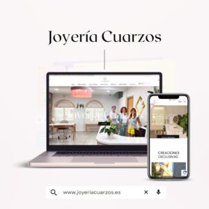 Diseño web y e-commerce Joyería Cuarzos diseño Laura Parra Msocial Huesca
