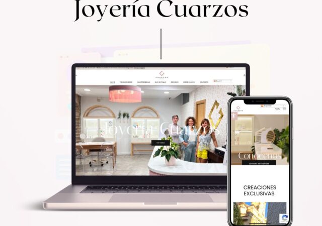 Diseño web y e-commerce Joyería Cuarzos diseño Laura Parra Msocial Huesca
