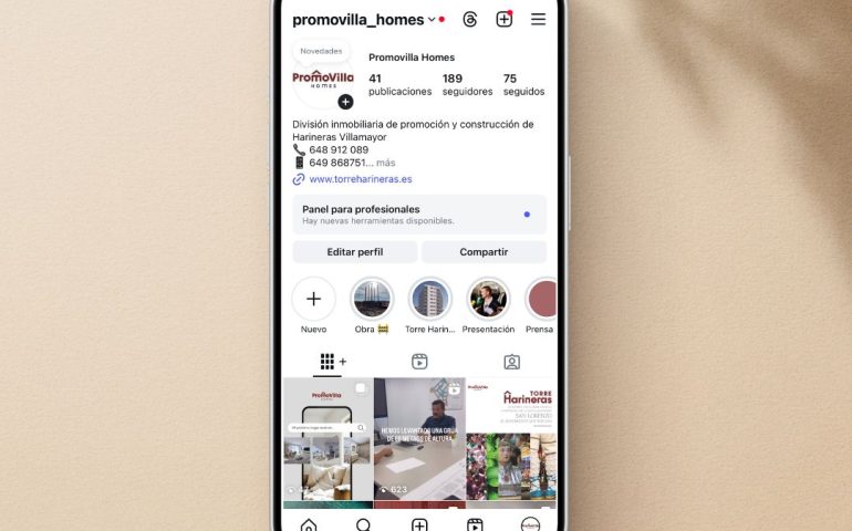 Redes Sociales Promovilla Homes - MSocial