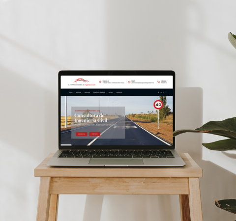 Diseño web- Altoaragonesa de Ingeniería Civil - MSocial